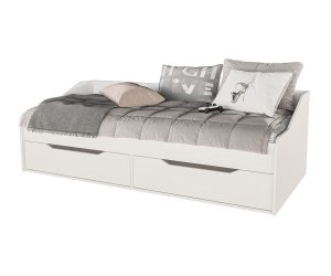 Кровать-диван с ящиками Норд 900х2000 (Белый) УЦЕНКА