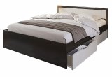 Кровать с ящиками Гармония 1600x2000 КР-604 (Венге/Дуб белфорд)