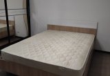 Кровать парящая Версаль 1400х2000 (Дуб сонома/Белый глянец)