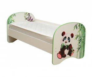 Кровать с фотопечатью Панда без ящика 800x1600