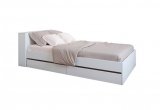 Кровать Ксения 900х2000 с ящиками (Белый)