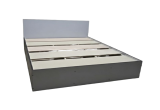 Кровать двуспальная КР 1800 180х200 (Серый/Графит)