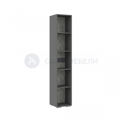 Стеллаж Комфорт 300х46х208 на ножках (Графит)