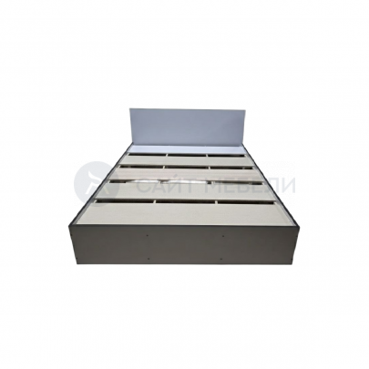 Кровать двуспальная КР 1600 160х200 (Серый/Графит)