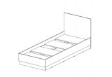 Кровать односпальная Айден КР06-800 (Серый)