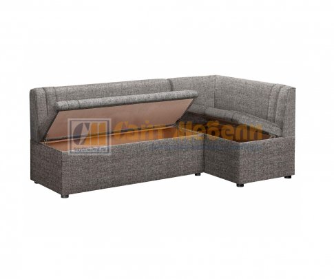 Кухонный угловой диван Уют с ящиками (Модерн серый)