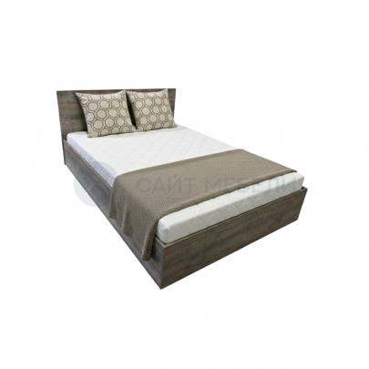 Кровать двуспальная КР 1600 160х200 (Дуб сандал)