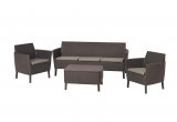 Дачная мебель Salemo 3 Seater Set (Коричневый)