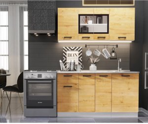 Кухонный гарнитур Хозяюшка 1500 (Дуб вотан)