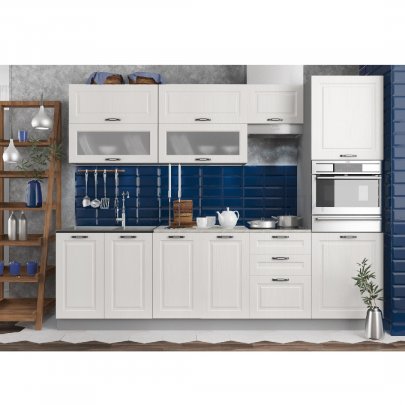 Кухня Капри 2,7м (Липа белый)