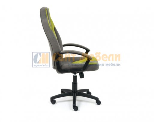 Кресло NEO 3 ткань флок (Серый/Олива)