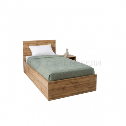 Кровать Комфорт КР 800 80х180 (Дуб вотан)