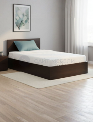 Кровать КР 1200 120х200 (Венге)