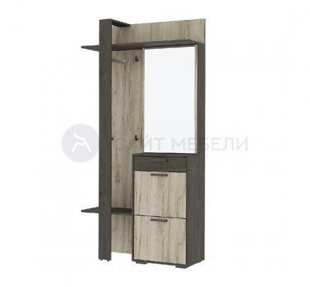 Прихожая Эдинбург (Железный камень/Крафт серый)