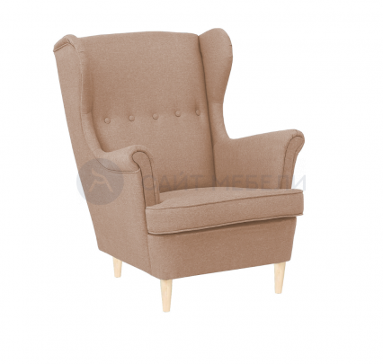 Кресло для отдыха STYLE (SAVANA PLUS BEIGE/Бесцветный лак)