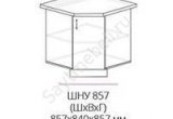 Кухня Бостон шкаф нижний угловой шну 857 (мдф белый глянец)