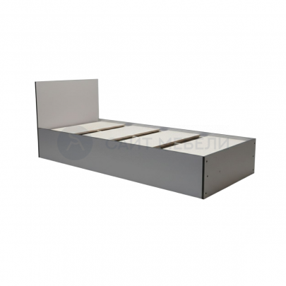 Кровать КР 900 90х200 (Серый/Графит)