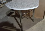 Кухонный стол пристенный пластик (Гранит/Хром)
