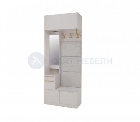 Прихожая Николь-1 (Кашемир/Сатиновое золото)