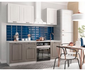 Кухня Капри 1,5м (Липа белый/Липа пепел)