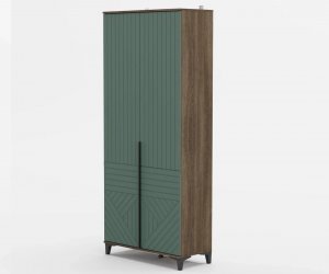 Шкаф 2-х створчатый Палау (Табак/Эвкалипт софт)