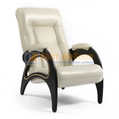 Кресло для отдыха, модель 41, экокожа Орегон перламутр 106