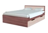 Кровать с ящиками Гармония 1200x2000 КР-606 (Ясень шимо темный/светлый)