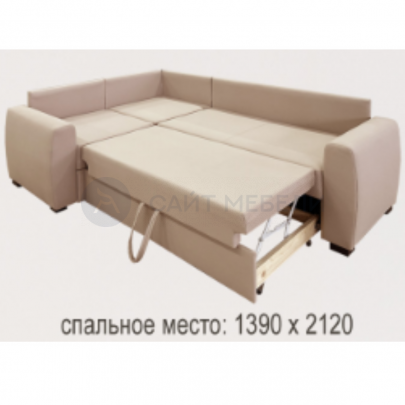 Диван угловой Виктория 3-1 Comfort 1500 Боннель (Ткань I категория)