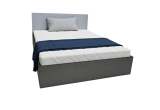 Кровать двуспальная КР 1400 140х200 (Серый/Графит)