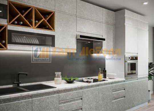 Кухонный гарнитур Скала с антресолями 1,0х4,2 м