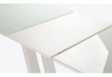 Стол раздвижной со стеклом Leset Каби (Белый)