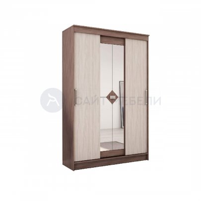 Шкаф-купе Агат (Ясень шимо темный/светлый)