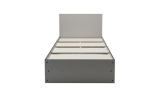 Кровать КР 900 90х200 (Серый/Графит)