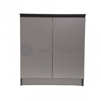 Комод-тумба Комфорт К800-2Д (Серый/Графит)