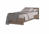 Кровать Гармония 900х2000 КР-603 (Ясень шимо темный/светлый)