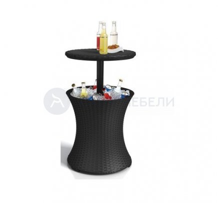 Стол COOL BAR RATTAN (Антрацит)