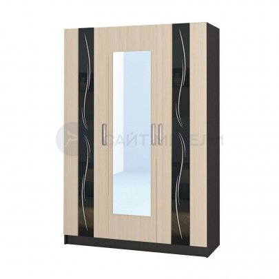 Шкаф Эрика 3-х створчатый (Венге/Дуб Молочный)
