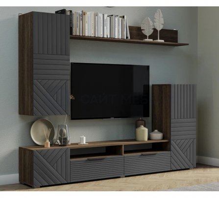 Гостиная Палау (Табак/Грей софт)