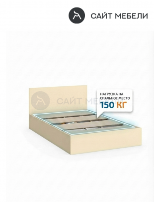 Кровать Комфорт КР 1000 100х190 (Ваниль)