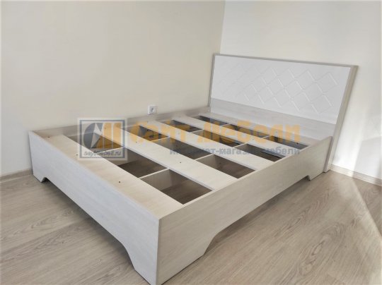 Кровать Сальма 1400х2000 КР-021 (Анкор/Белый глянец)
