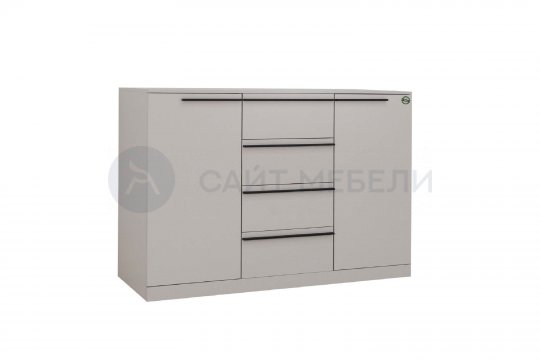 Комод Николь 8 (Кашемир/Черный)