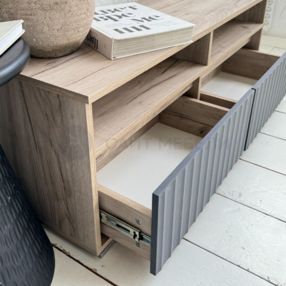 Тумба для телевизора ТВ-3 (Дуб крафт серый/Грей софт)