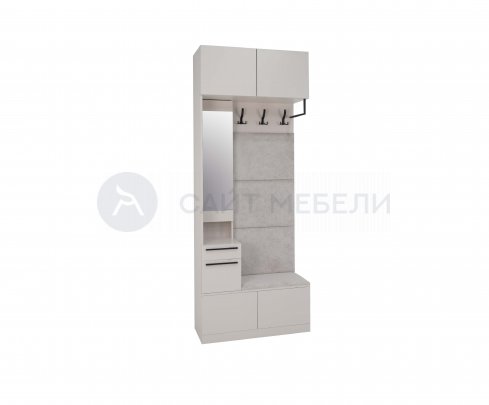 Прихожая Николь-1 (Кашемир/Черный матовый)