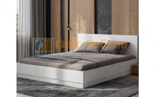 Кровать двуспальная Айден КР06-1600 160х200 (Белый)