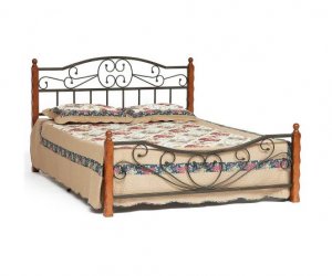 Металлическая двуспальная кровать Amor 9226 + мет. основание