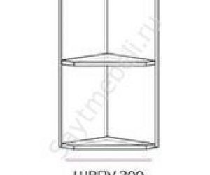 Кухня Бостон шкаф верхний полка угловая швпу 300