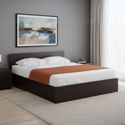 Кровать двуспальная КР 1600 160х200 (Венге)
