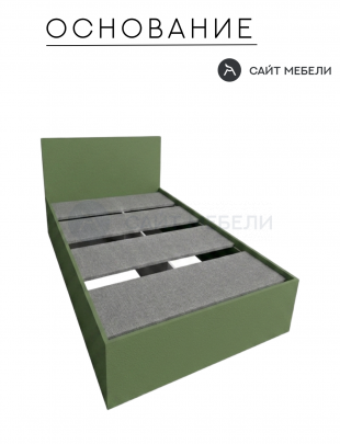 Кровать Комфорт КР 1200 120х180 (Зеленый Тростник)