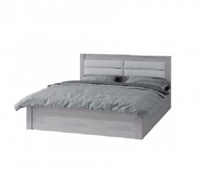 Кровать двуспальная Монако с подъемным механизмом КР-16 1.6 м (Ясень белый/F12)