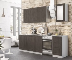 Кухня Капри 1,8м (Камень тёмный)